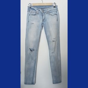 American Eagle Skinny Stetch Destressed Jeans
